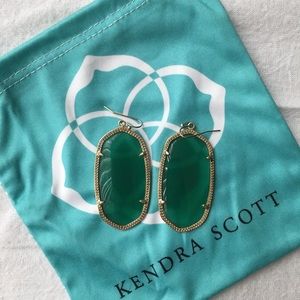 Kendra Scott - Danielle Golf Drop Earrings - Green